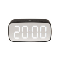 LED budík Karlsson KA5876BK, 12cm